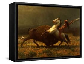 The Last of the Buffalo, C.1888-Albert Bierstadt-Framed Stretched Canvas