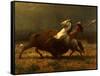 The Last of the Buffalo, C.1888-Albert Bierstadt-Framed Stretched Canvas