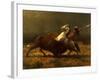 The Last of the Buffalo, C.1888-Albert Bierstadt-Framed Giclee Print