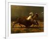 The Last of the Buffalo, C.1888-Albert Bierstadt-Framed Giclee Print