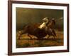 The Last of the Buffalo, C.1888-Albert Bierstadt-Framed Giclee Print