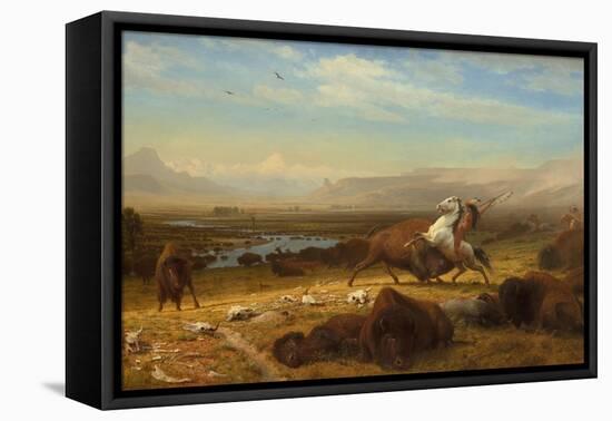 The Last of the Buffalo, c.1888-Albert Bierstadt-Framed Stretched Canvas