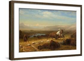 The Last of the Buffalo, c.1888-Albert Bierstadt-Framed Giclee Print