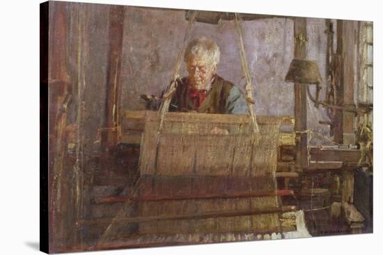 The Last of the Handloom Weavers-Frederick William Jackson-Stretched Canvas
