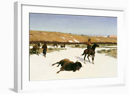 The Last of the Herd, 1906-Henry Francois Farny-Framed Giclee Print