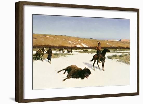 The Last of the Herd, 1906-Henry Francois Farny-Framed Giclee Print