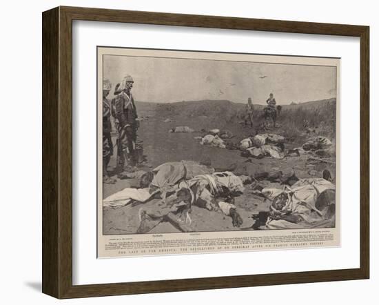 The Last of the Khalifa, the Battlefield of Om Debrikat after Sir Francis Wingate's Victory-Frederic De Haenen-Framed Giclee Print