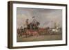 The Last of the Mail Coaches': the Edinburgh-London Royal Mail at Newcastle-Upon-Tyne-James Pollard-Framed Giclee Print