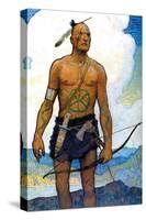 The Last of the Mohicans-Newell Convers Wyeth-Stretched Canvas