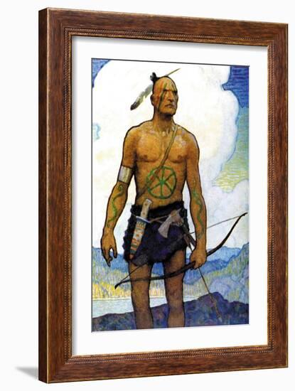 The Last of the Mohicans-Newell Convers Wyeth-Framed Art Print