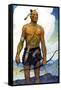 The Last of the Mohicans-Newell Convers Wyeth-Framed Stretched Canvas