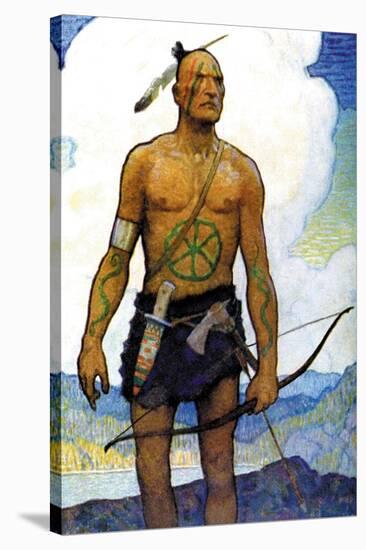 The Last of the Mohicans-Newell Convers Wyeth-Stretched Canvas