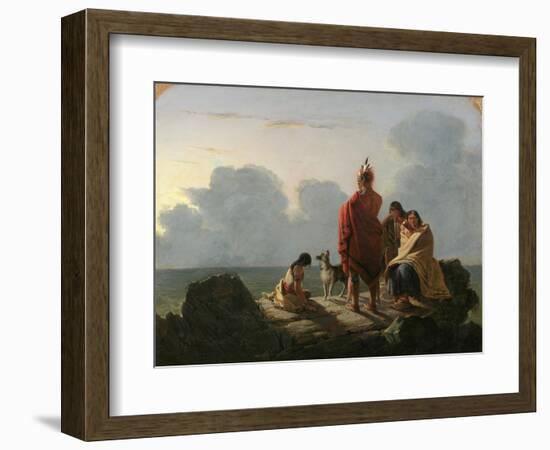 The Last of the Race, 1847 (Oil on Canvas)-Tompkins Harrison Matteson-Framed Giclee Print