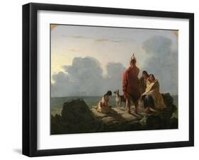 The Last of the Race, 1847 (Oil on Canvas)-Tompkins Harrison Matteson-Framed Giclee Print