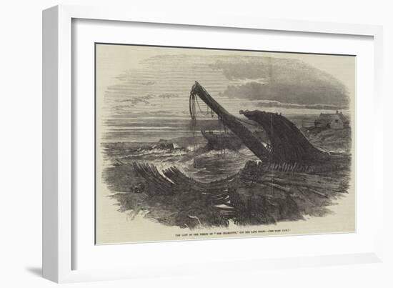 The Last of the Wreck of The Charlotte, Off the Cape Coast-null-Framed Giclee Print