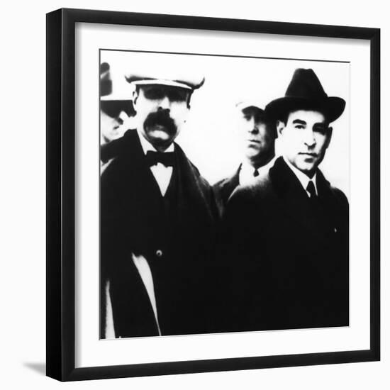 The Last Public Appearance in 1927 of the Sacco and Vanzetti-null-Framed Photo