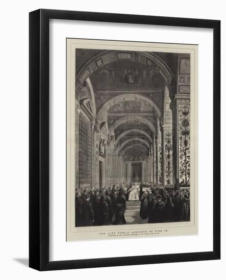 The Last Public Audience of Pius IX-null-Framed Giclee Print