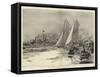The Last Race for the America Cup-William Lionel Wyllie-Framed Stretched Canvas