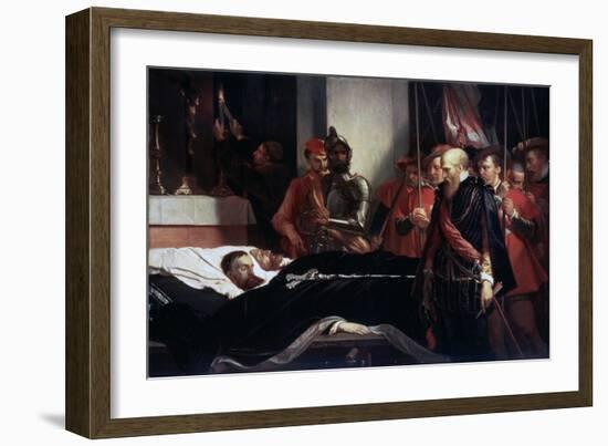 The Last Respects to the Remains of the Counts Egmont and Hoorn, 1863-Louis Gallait-Framed Giclee Print