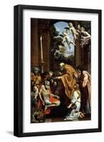 The Last Sacrament of St. Jerome, 1614-Domenichino-Framed Giclee Print