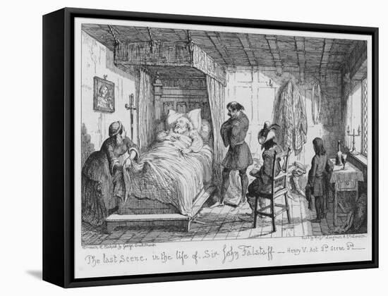 The Last Scene, in the Life of Sir John Falstaff-George Cruikshank-Framed Stretched Canvas