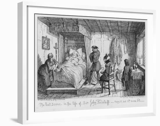 The Last Scene, in the Life of Sir John Falstaff-George Cruikshank-Framed Giclee Print