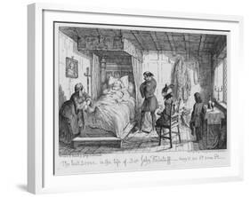 The Last Scene, in the Life of Sir John Falstaff-George Cruikshank-Framed Giclee Print
