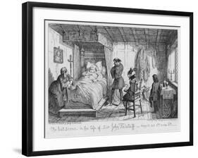 The Last Scene, in the Life of Sir John Falstaff-George Cruikshank-Framed Giclee Print