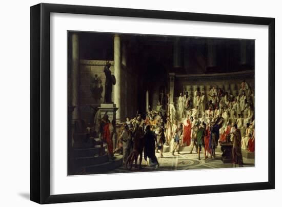 The Last Senate of Julius Caesar, 1867-Raffaelle Gianetti-Framed Giclee Print