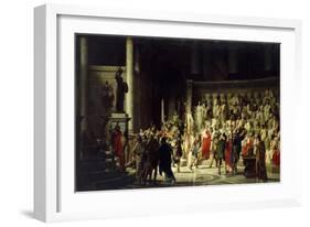 The Last Senate of Julius Caesar, 1867-Raffaelle Gianetti-Framed Giclee Print