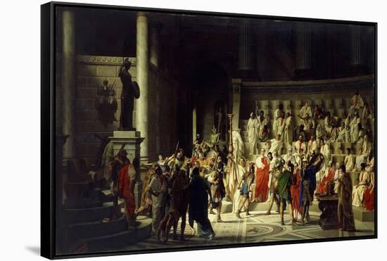 The Last Senate of Julius Caesar, 1867-Raffaelle Gianetti-Framed Stretched Canvas