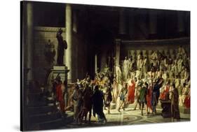 The Last Senate of Julius Caesar, 1867-Raffaelle Gianetti-Stretched Canvas