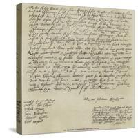The Last Sheet of Shakespeare's Will-null-Stretched Canvas