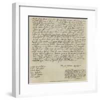 The Last Sheet of Shakespeare's Will-null-Framed Giclee Print