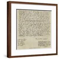 The Last Sheet of Shakespeare's Will-null-Framed Giclee Print