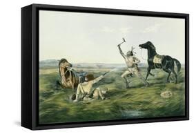 The Last Shot, Pub. by Currier and Ives, 1858-Louis Maurer-Framed Stretched Canvas