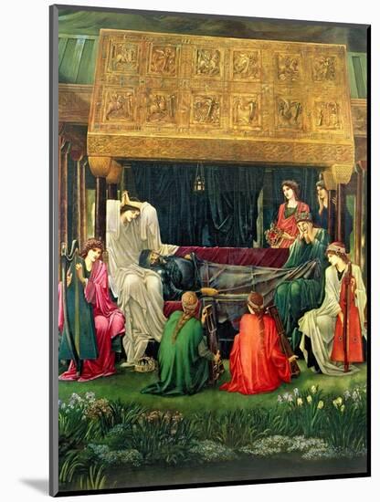 The Last Sleep of Arthur in Avalon, 1881-98-Edward Burne-Jones-Mounted Giclee Print