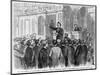 The Last Speech on Impeachment of President Andrew Johnson-null-Mounted Art Print