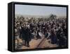 The Last Spike May 10 1869-Thomas Hill-Framed Stretched Canvas