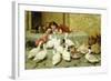 The Last Spoonful, 1880-Briton Rivière-Framed Giclee Print