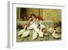 The Last Spoonful, 1880-Briton Rivière-Framed Giclee Print