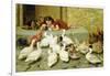 The Last Spoonful, 1880-Briton Rivière-Framed Giclee Print