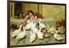 The Last Spoonful, 1880-Briton Rivière-Framed Giclee Print