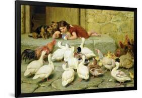 The Last Spoonful, 1880-Briton Rivière-Framed Giclee Print