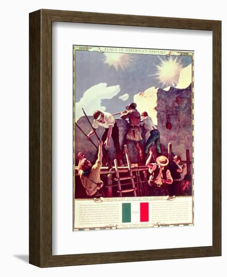 The Last Stand at the Alamo, 6th March 1836 (Illustration)-Newell Convers Wyeth-Framed Giclee Print