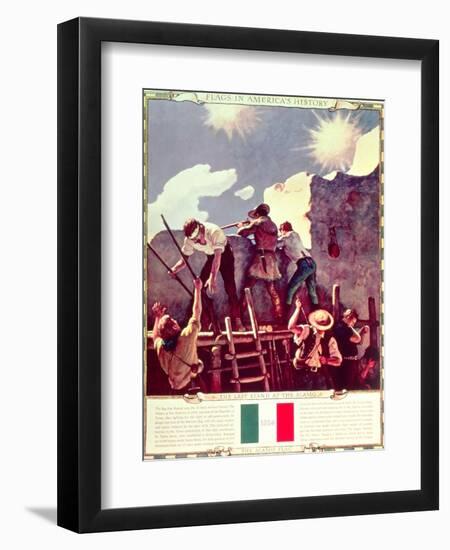 The Last Stand at the Alamo, 6th March 1836 (Illustration)-Newell Convers Wyeth-Framed Giclee Print