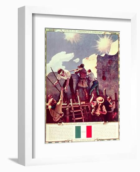 The Last Stand at the Alamo, 6th March 1836 (Illustration)-Newell Convers Wyeth-Framed Giclee Print