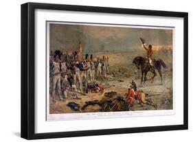 The Last Stand of the Imperial Guards at Waterloo-Robert Alexander Hillingford-Framed Giclee Print