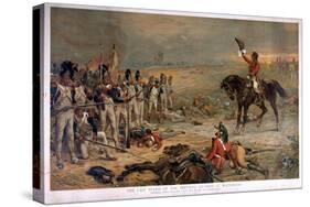 The Last Stand of the Imperial Guards at Waterloo-Robert Alexander Hillingford-Stretched Canvas