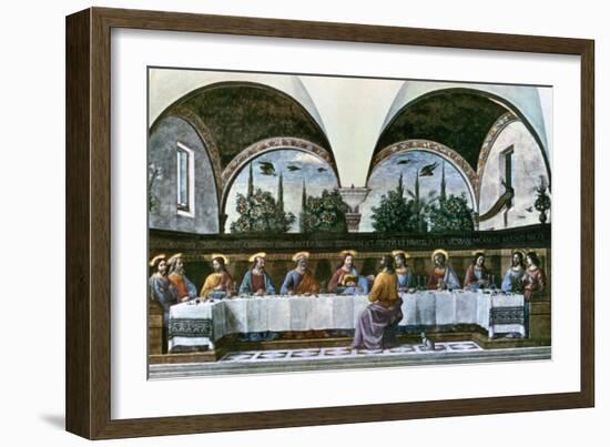 The Last Supper, 1480-Domenico Ghirlandaio-Framed Giclee Print